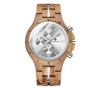 RORIOS Hommes Chronographe Quartz Montre avec Bracelet en Bois AA-RO001