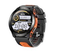 RORIOS Hommes Montre d'aventure en Plein Air Sportives à la Mode pour Homme Montres de Sport 3ATM étanche Wristwatches Athlétisme avec Grand Cadran Watch Couleur d'abricot Orange B