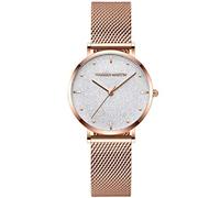 RORIOS Mode Femme Montres étoilée Dial Bracelet Acier Inoxydable Ladies Watch