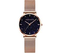 RORIOS Mode Femme Montres étoilée Dial Bracelet Acier Inoxydable Ladies Watch