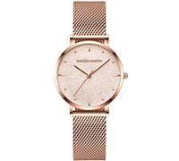 RORIOS Mode Femme Montres étoilée Dial Bracelet Acier Inoxydable Ladies Watch