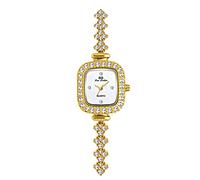 RORIOS Mode Montre Femme Montre Carré avec Bracelet en Diamant Analogique Quartz Montre pour Femmes Filles Imperméable Montre Bracelet