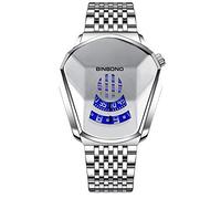 RORIOS Mode Montre Homme Quartz Analogique Montre en Acier Inoxydable créatif Montres Bracelet pour Homme Sportif Montre Homme