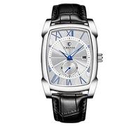 RORIOS Mode Montres Homme Quartz Analogique Montres Lumineuses Cadran Bande de Cuir Étanch Sports Montres pour Homme