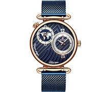 RORIOS Mode Sports Montres Bracelet Homme Mesh Acier Inoxydable Date Calendrier Imperméable Montres