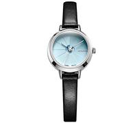 RORIOS Montre à quartz analogique étanche avec bracelet en cuir pour femme - Montre élégante et décontractée pour femme, Bleu A, Montre à quartz