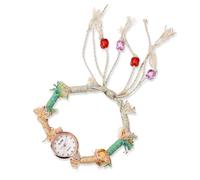 RORIOS Montre Bohème Femme Bracelet Perles Artisanale Retro Montres Casual pour Quotidien & Soirée Blanc