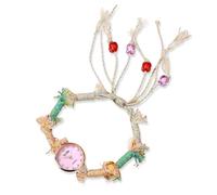 RORIOS Montre Bohème Femme Bracelet Perles Artisanale Retro Montres Casual pour Quotidien & Soirée Rose