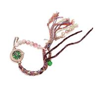 RORIOS Montre Bohème Femme Fait Main Bracelet Montres à Perles & Tassel Quartz Moderne pour Quotidien & Fête Vert