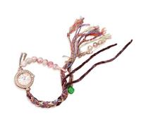 RORIOS Montre Bohème Femme Fait Main Bracelet Montres à Perles & Tassel Quartz Moderne pour Quotidien & Fête Blanc