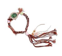 RORIOS Montre Bohème Femmes Bracelet Tressé avec Tassel Perles Quartz Analogique Étanche Accessoire Mode pour Plage Fête & Vie Quotidienne Vert