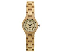 RORIOS Montre Bois Analogique Quartz Femmes Bracelet en Bois Naturel