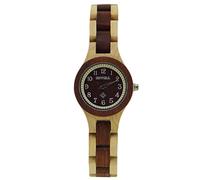 RORIOS Montre Bois pour Femme Analogique Quartz Montre avec Bracelet en Bois Légère Bois Naturel Montre Bracelet