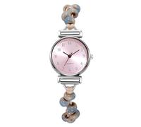 RORIOS Montre Bracelet Analogique Femme Léger Band Élastique avec Strass Mode Montres Quotidienne pour Femmes Rose