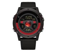 RORIOS Montre Bracelet de Poignet Multifonction Électronique Montre Créative pour Hommes Montre Étanche Sport Montres Mode Digitale Bracelet en Résine Noir Rouge