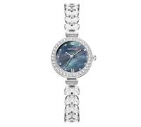 RORIOS Montre Bracelet Femme ArgentCadran Blanc/Noir Style Queue PoissonIdéale pour Quotidien/Soirée Noir