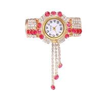 RORIOS Montre Bracelet Femme avec Strass Élégante Montres Bangle Ton Or à Mouvement Quartz Watch Mode Multicolore pour Usage Quotidien & Cadeau Rose