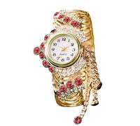 RORIOS Montre Bracelet Femme Or avec Décor Strass Montres Élégante Quarzo Analogique Watches de Mode Parfaite pour Elle Rose