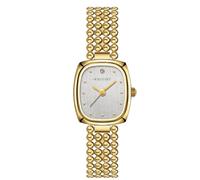 RORIOS Montre Carrée Mode Femmes Montres Bracelet en Ton Or avec Plusieurs Couleurs Watches Robe Élégante pour Quotidien & Soirée Blanc