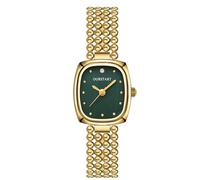 RORIOS Montre Carrée Mode Femmes Montres Bracelet en Ton Or avec Plusieurs Couleurs Watches Robe Élégante pour Quotidien & Soirée Vert