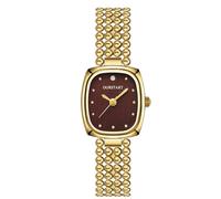 RORIOS Montre Carrée Mode Femmes Montres Bracelet en Ton Or avec Plusieurs Couleurs Watches Robe Élégante pour Quotidien & Soirée Brun