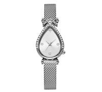 RORIOS Montre Élégante Femme Forme de Goutte Bracelet en Acier Inoxydable Accessoire Mode pour Usage Quotidien et Soirées Blanc