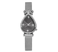RORIOS Montre Élégante Femme Forme de Goutte Bracelet en Acier Inoxydable Maille Accessoire Mode pour Usage Quotidien et Soirées Noir