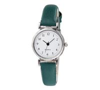 RORIOS Montre Facile à Lire Quartz Analogique Numérique Montre avec Bracelet en Cuir Simple Classic étanche Watches pour Femme Vert
