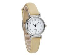 RORIOS Montre Facile à Lire Quartz Analogique Numérique Montre avec Bracelet en Cuir Simple Classic étanche Watches pour Femme Kaki