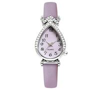 RORIOS Montre Femme avec Cadran en Forme de Goutte et Décoration Strass Plusieurs Couleurs Styles Cadran Elegante Montres pour Dames Violet A