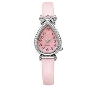 RORIOS Montre Femme avec Cadran en Forme de Goutte et Décoration Strass Plusieurs Couleurs Styles Cadran Elegante Montres pour Dames Rose A