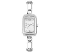 RORIOS Montre Femme avec Cristal Cadran rectangulaire Mouvement Quartz étanche Bijou élégant pour Robe Quotidien et Cadeau Blanc