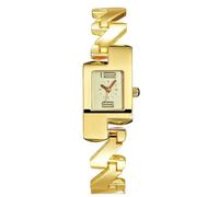 RORIOS Montre Femme de Mode Carrée en Acier Montres à Quartz Multicolore Bracelet Watch Stylish Piece Horlogère Jour pour Femmes Or