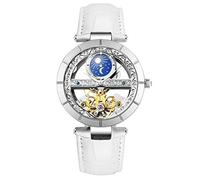 RORIOS Montre Femme Mécanique Automatique Femme Montre Bracelet en Cuir véritable Remontoir Automatique Dames Montres