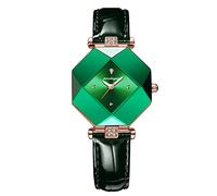 RORIOS Montre Femme Mode Diamant Montre Analogique à Quartz Montre avec Bracelet en Cuir Étanche Montre pour Filles Femmes