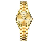 RORIOS Montre Femme Mode Lumineux Montre Analogique à Quartz Montre Bracelet en Acier Inoxydable Montre pour Filles Femmes