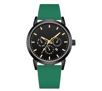 RORIOS Montre Femme Quartz Bracelet en Silicone Style Moderne Avancé Analogique Imperméable pour Femmes et Filles Vert