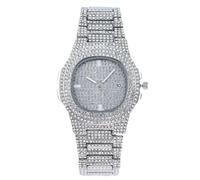 RORIOS Montre Femme Strass Montres en Acier Inoxydable avec Date & 30m Étanche Tendance Féminine pour Fête & Quotidien Argent