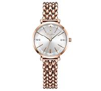 RORIOS Montre Femmes Quartz Analogique Montre Or Rose Silm Acier Inoxydable Bracelet Etanche Élégant Montres pour Femme