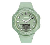 RORIOS Montre Filles Électronique Montre Bracelet de Poignet Digitale Quartz Montre Dames Simple Montre Résine Multifonction Militaire pour Femmes Étanche Vert