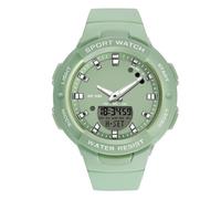 RORIOS Montre Filles Électronique Montre Bracelet de Poignet Digitale Quartz Montre Dames Simple Montre Résine Multifonction Militaire pour Femmes Étanche Vert