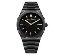 RORIOS Montre Homme Étanche Analogique Quartz Montres avec Acier Inoxydable Calendrier Sport Montre Affaires Montres pour Homme