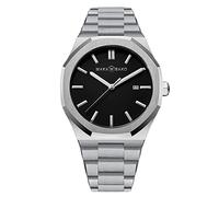 RORIOS Montre Homme Étanche Analogique Quartz Montres avec Acier Inoxydable Calendrier Sport Montre Affaires Montres pour Homme