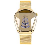 RORIOS Montre Homme Quartz Analogique Montre créatif Montres Bracelet pour Homme en Mesh Acier Inoxydable Sportif Montre Homme
