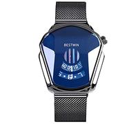 RORIOS Montre Homme Quartz Analogique Montre créatif Montres Bracelet pour Homme en Mesh Acier Inoxydable Sportif Montre Homme