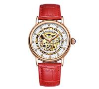 RORIOS Montre Mécanique Automatique Femme Lumineuses Montre Diamant Simulé Squelette Dames Montres