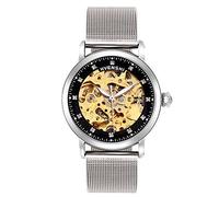 RORIOS Montre Mécanique Automatique Femme Lumineuses Montre Squelette Dial Acier Inoxydable Cadran Dames Montres