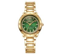 RORIOS Montre Métal pour Femme Montres à Quartz Analogique Mode avec Plusieurs Cadrans Colorés Watch Robe Casual Élégante pour Une Utilisation Quotidienne Vert