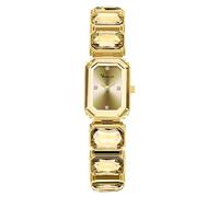 RORIOS Montre Rectangulaire pour Femme au Design de Niche Montres à Quartz avec Bracelet en Diamant étanche Convient aux Femmes Or