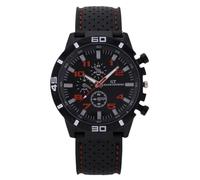 RORIOS Montre Sport Homme Élégante Montres Analogique avec Bracelet Perforé Respirant Watch Décontractée Multicolore Orange